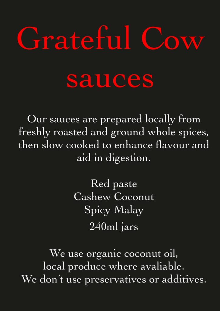 Grateful cow sauces